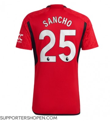 Manchester United Jadon Sancho #25 Hemma Matchtröja 2023-24 Kortärmad